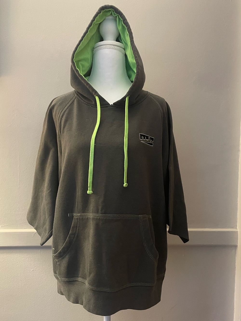 Charm City Skatepark Hoodie with Lime Green Hood Lining